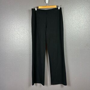 Eileen Fisher Womens Small Black Pull On Pants Viscose Nylon Lycra Stretch